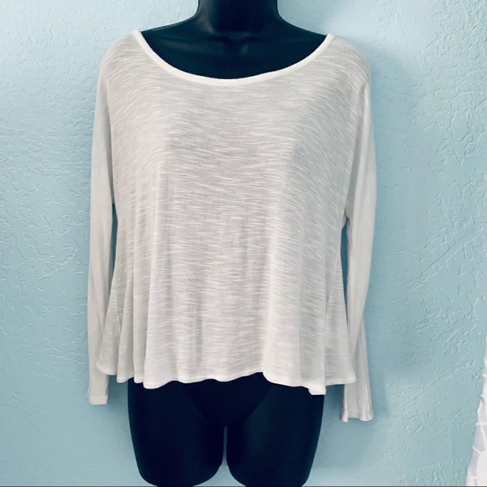 American Eagle Crochet Lace Open Back Top Size XS